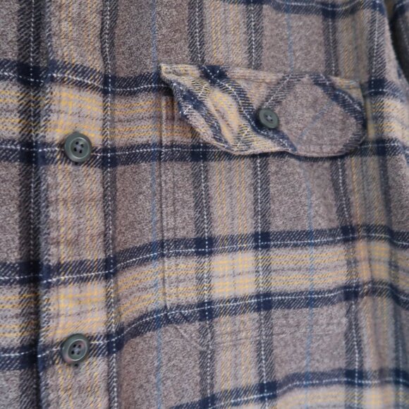 Patagonia Shirt Mens L Plaid Long Slv Fjord Flannel M-weight Organic Lumberjack - Picture 2 of 6